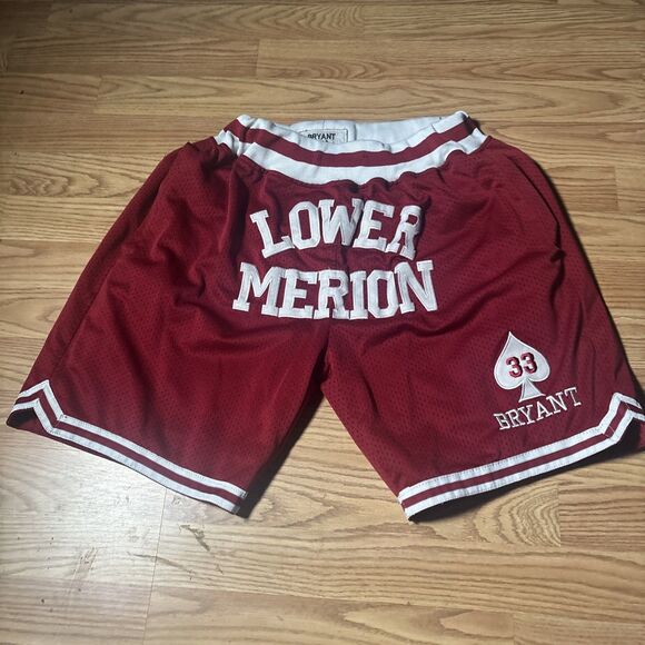 Kobe Bryant Lower Merion Highschool #33 Mens Shorts HeadGear Classics Medium - Picture 1 of 7